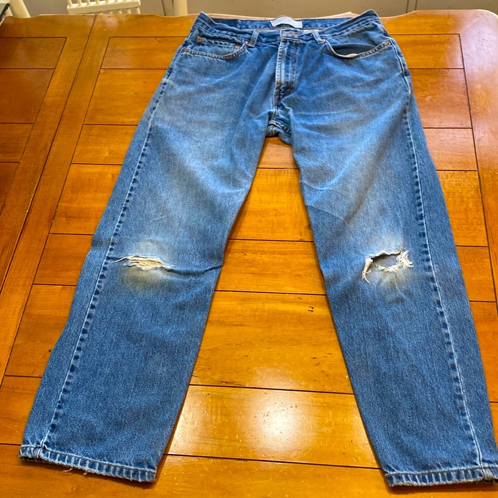 Sale 27% off Levi 505 regular fit jeans. Made in Dominican Republic